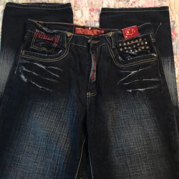 Men’s nwot Stash House jeans designer embellished - Picture 8 of 8